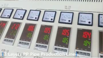 3 layer 3 colors PP pipe production line 