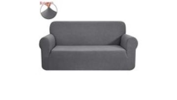 easy-going Spandex Jacquard sofa cover stretch non slip sofa cover elastic polyester spandex sofa cover with Elastic Bottom1