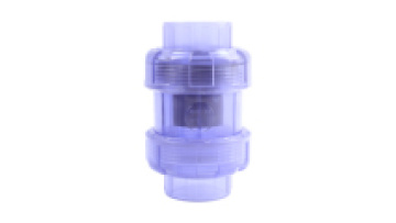 UPVC Transparent Double Union Check Valve for Water Control Chemical Industrial Flow Treatment1