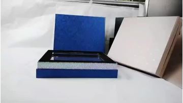 custom blue box for frame packing