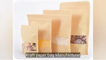 Cat Kraft Paper Foil Bag Plastic Food Packaging Bag Self Reliant and Self Proclaimed Biodegradable Window Gift Brown Coffee Zipper Food Resealable Snack Bag1