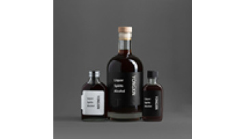 Customised Colours Unique Design 200ml 375ml 500ml 750ml Spirits Glass Bottles with Cork1