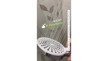 11cm Polka Dot Art White 3 Method Rain Shower Head for Family Bathroom Shower Experience1