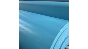 Livite 0.56mm dark blue PVC durable coated fabric swimming pool materials is in production.