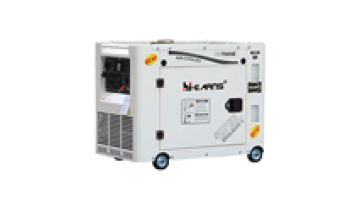 6kw air cooled side panel diesel generators portable 188FA with One-click stop button1