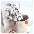 Cheap Naturally Dried Cotton Flower Artificial Plants Floral Branch vase s For Wedding Party Decoration Fake Flowers Home Decor