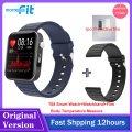 Original MoreFit T68 Smart Watches Heart Rate Monitor Fitness Trackers Body Temperature Measurement SmartWatch VS Y68 P8 Watch