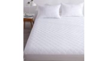 Cooling bamboo shell mattress pad topper 100% bamboo filling thick quilted mattress pad1