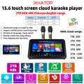 Home KTV karaoke machine jukebox with power amplifier, reverb , microphone, 2TB HDD 45K Chinese, English song karaoke player