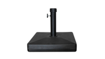 Black square Concrete Parasol Umbrella Base with Cement Inside1