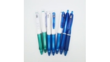 Wholesale Custom Colored Retractable Gel Ink Pens Plastic Multi-Color 0.5mm Writing Width Blue Black Red Purple Orange1