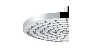 Bathroom 8 Inch Water Saving ABS And S.S Backside Overhead Rain Shower Head1