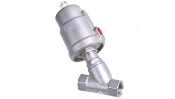 1/2'' Threaded Stainless Steel Pneumatic Angle Seat Valve