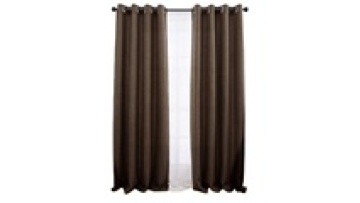 New 100% Polyester Linen Look Blackout Rod Pocket Window Curtain For Bedroom Living Room Baby Room1