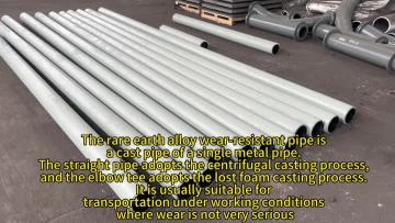 Rare earth alloy wear-resistant pipe