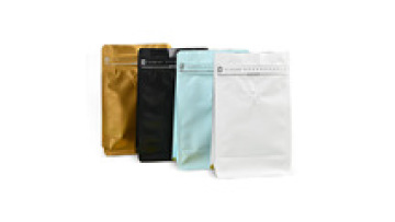 Matte Black Stand Up Aluminum Foil Zipper Pouch Package bags for Doypack Mylar Storage Ziplock Food coffee bags with valve1