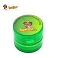 HONEYPUFF Plastic Tobacco Herb Grinder 50 MM 4 Layer Spice Grinder Sharp Diamond Teeth Herbal Crusher Miller