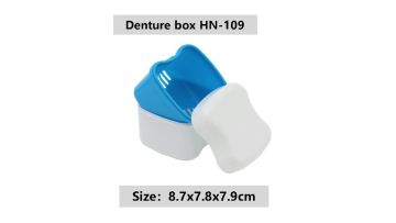 Plastic Teeth Dental Retainer Storage Cleaning Case  Denture Bath Box  For Travel1