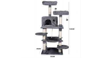 Sisal Short Plush Stable Large Cat tree