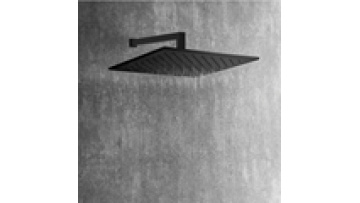 Black Shower Head with Arm - Big Round Rain Shower Head HL6306BHLG0121