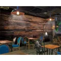 beibehang Custom Wallpaper Murals Large Wall Painting Retro Nostalgic Wood Panels Wood Grain Wall Mural De Parede 3D Wallpaper