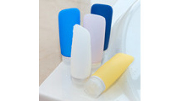 Plastics Pump Lotion Squeeze Silicone Travel Liquid Soap Bottle Black Empty Shampoo Bottles1