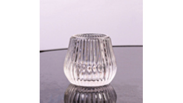 Wholesale Mini Unique Empty Clear Glass Candle Jars Container1