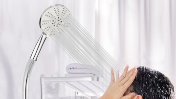 Alcachofa de ducha 6 inch 15cm diameter 5 functions spray big stream hand showerhead1