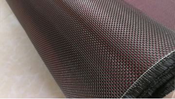 red glitter carbon fiber fabric