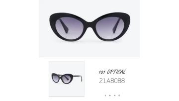 Cambered  Cat Eye Acetate Women's Sunglasses
