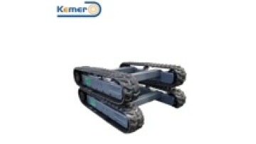 Customized rubber steel track undercarriage for drilling rig1