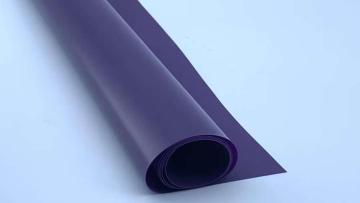 Flexible purple PVC film