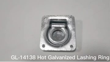Hot galvanized tie down ring
