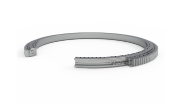 Three Row Cylindrical Roller Slewing Baring With External Toothed Ring