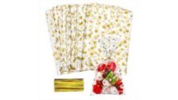 6 x 10 Inch Clear Plastic Cello Bags with Twist Ties for Gift Wrapping and Treats1