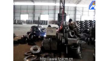 Carbon steel spun pile end plate in flange1