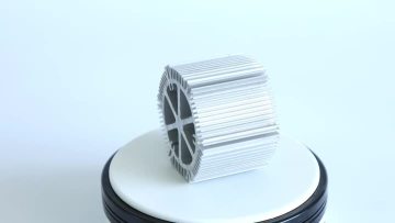 aluminum round black anodized heatsink