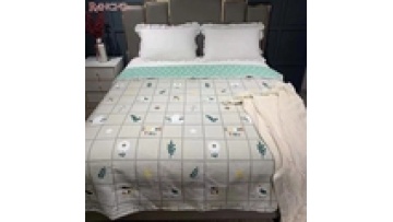OEKOTEX certificate microfiber printing bedspread set1