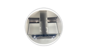 Stainless Steel 3 Speeds Ducted Permanent Filters Soft Touch Controls LED Lights Flat Glass Hood 90cm Island Range Hood1