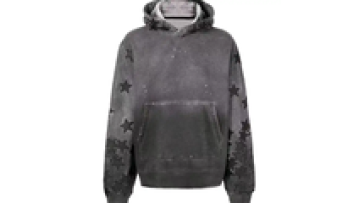 Wholesale Blank Custom 100% Cotton Fleece Drop Shoulder Puff Print Acid Wash Hoodie1