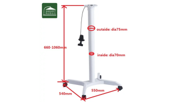 Adjustable height table base