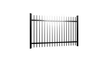 Cost-effective wrought iron fencing (factory) fence1