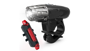 200lm XPE USB Rechargeable bicycle front tail light 4 modes Waterproof LED bicycle light set Bike Accessories1