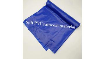 Blue heat sealable soft PVC film