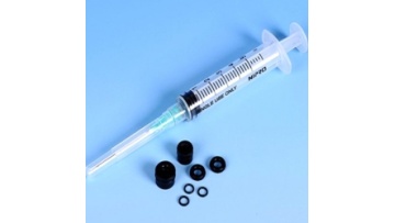 dosing unit with plastic injection (baby pacifier)