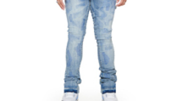 2023 New Fashion Stacked Flare Jeans Pants Men Custom Designer Hip Hop Tear Vintage Wash Mens Jeans1