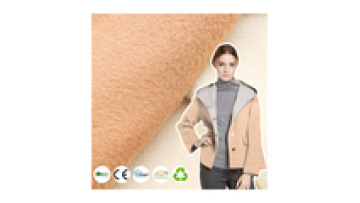 No Bonding Double Face Polar Sherpa Fleece 61.5%Polyester 38.5%Nylon 450GSM Brushed Knitted Fabric for Warm Coat1