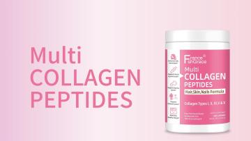 Collagen Peptides Powder - Type I, II, III, V, X - Hydrolyzed Collagen Peptides with Vitamin C Hyaluronic Acid, Supports Skin Hair Nail & Joint