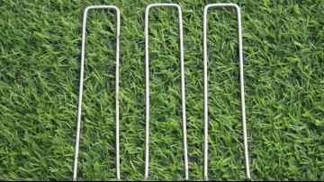 Anchor U Pins for Frost Cloth, Weed Mat, Dog Fence, Landscape steel sod staples1