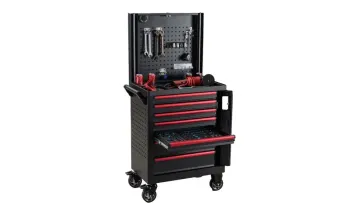 LED Light Laser Logo with Digital Lock Roller Cabinet Blue Tooth Speaker Lifting Back Panel Trolley Mis System1